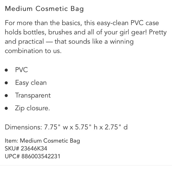 NWOT Vera Bradley Plastic-Lined Medium Cosmetics Makeup Bag Romantic Paisley - Picture 7 of 7